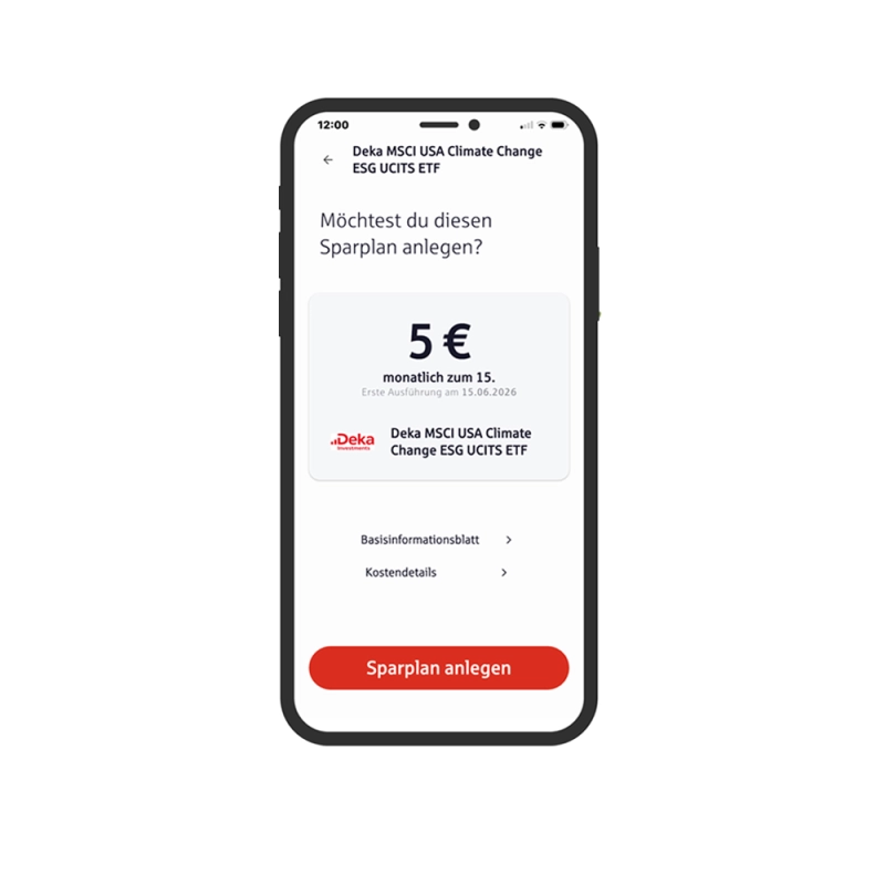 S Broker App Sparplan anlegen
